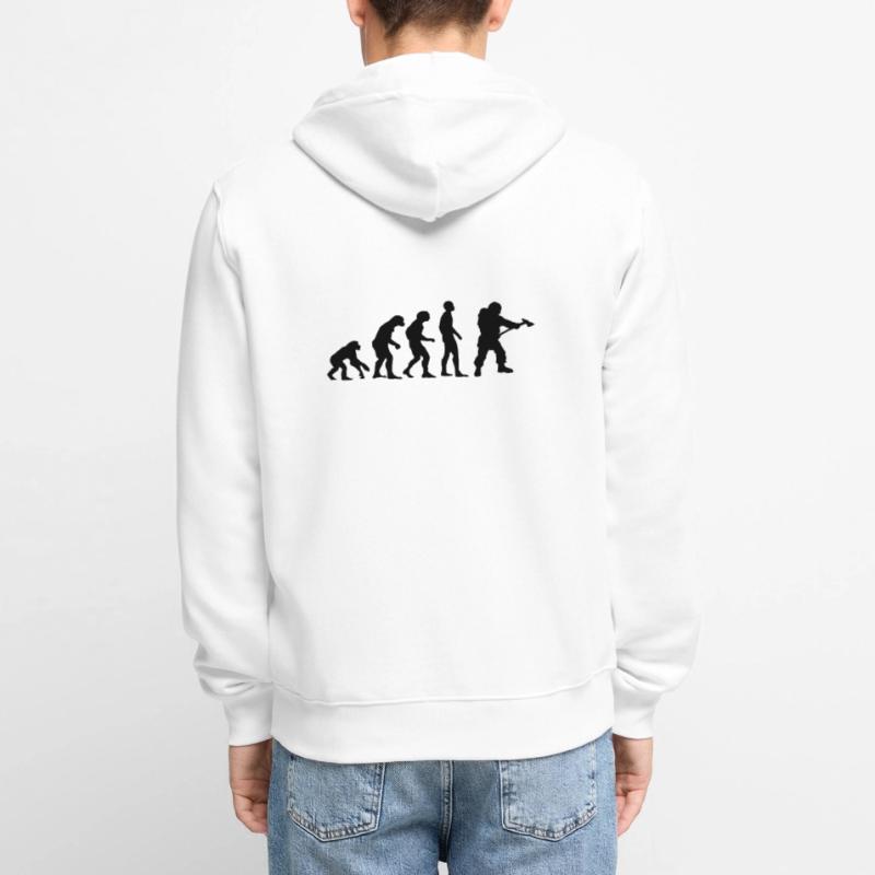 evolution pompier Veste à capuche bio Premium Unisexe