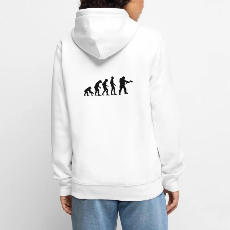 evolution pompier Veste à capuche bio Premium Unisexe