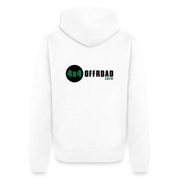 4x4 Offroad Crew - Unisex Premium Organic Zip Hoodie - white - Back - Thijin (182cm)