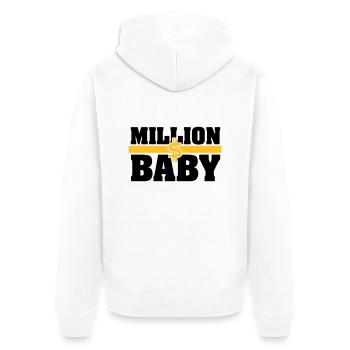 Milliondollarbaby - Veste à capuche bio Premium Unisexe - blanc - Dos - Thijin (182cm)