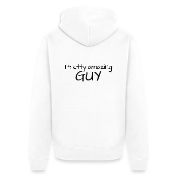 Un gars assez incroyable - Veste à capuche bio Premium Unisexe - blanc - Dos - Thijin (182cm)