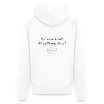 imageedit 20 2640035413 - Unisex Premium Bio Zip Hoodie - Weiß - Hinten - Thijin (182cm)
