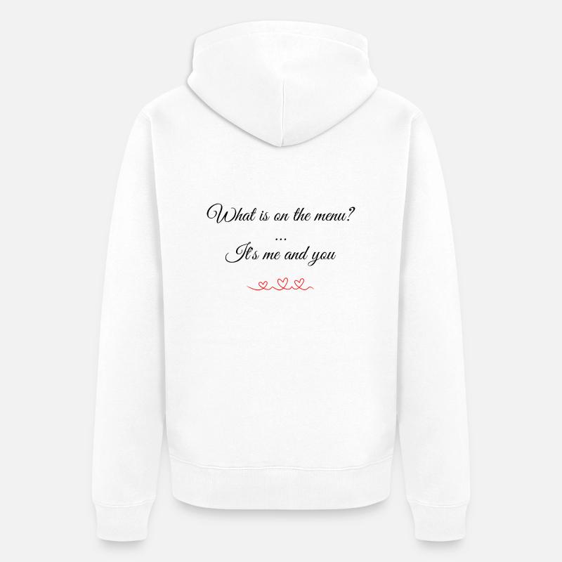 Déclaration d'amour - Veste à capuche bio Premium Unisexe - blanc