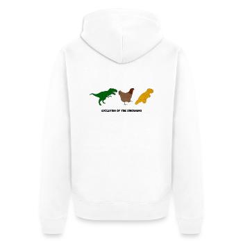 Évolution des dinosaures - Veste à capuche bio Premium Unisexe - blanc - Dos - Thijin (182cm)