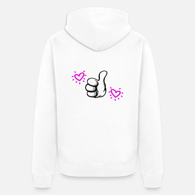 ELUE meilleure maman - Veste à capuche bio Premium Unisexe - blanc
