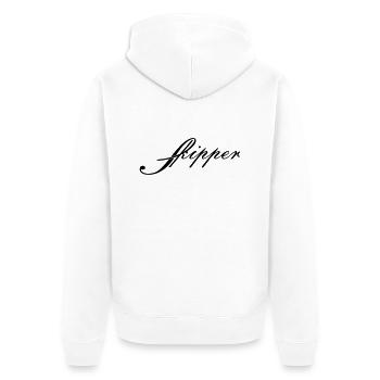 skipper_vec_1 fr - Veste à capuche bio Premium Unisexe - blanc - Dos - Thijin (182cm)