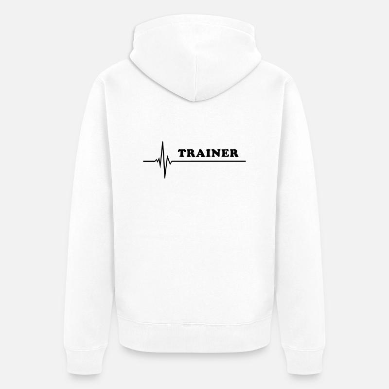 Pulse - Trainer - Veste à capuche bio Premium Unisexe - blanc