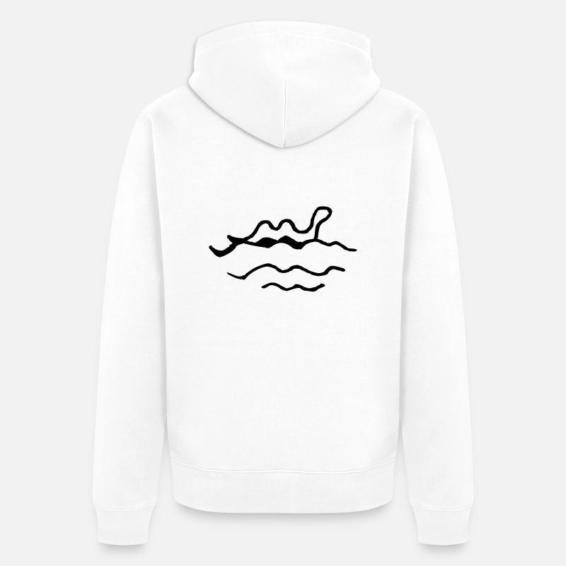 Nessie - Veste à capuche bio Premium Unisexe - blanc