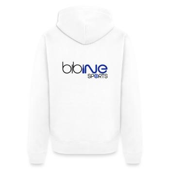 bibine sports - Veste à capuche bio Premium Unisexe - blanc - Dos - Thijin (182cm)
