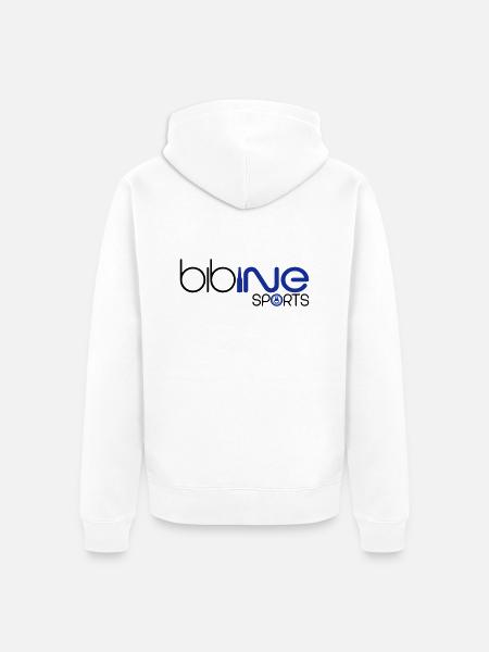 bibine sports - Veste à capuche bio Premium Unisexe - blanc