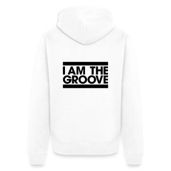 I am the Groove - Veste à capuche bio Premium Unisexe - blanc - Dos - Thijin (182cm)
