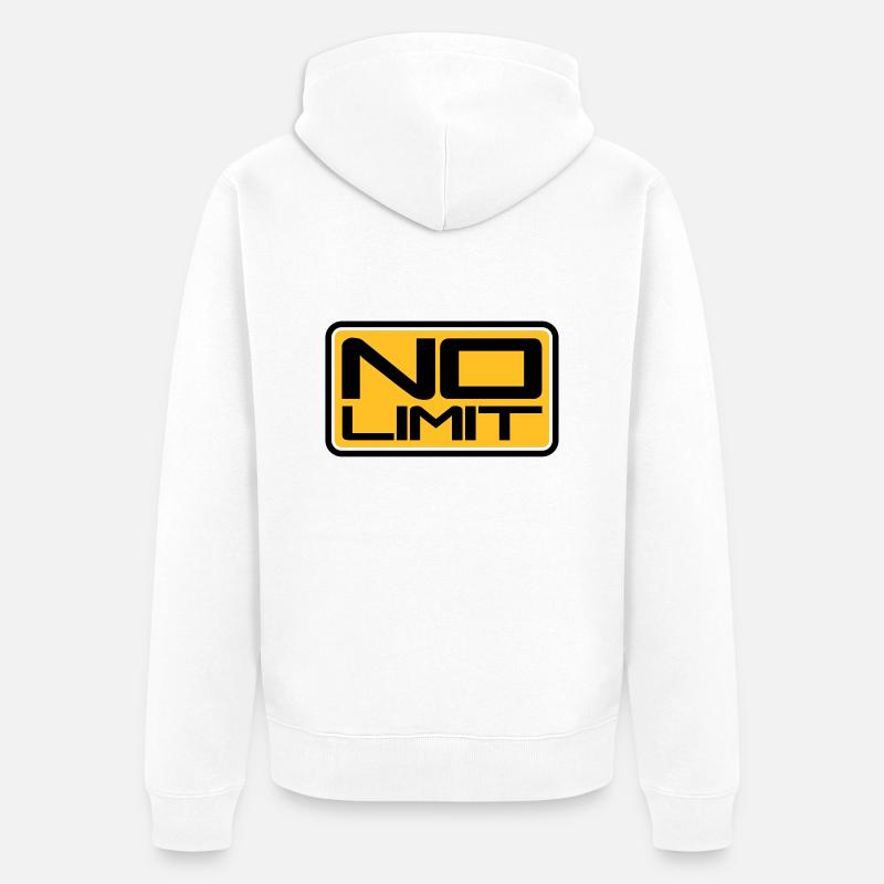 No Limit Shield - Veste à capuche bio Premium Unisexe - blanc