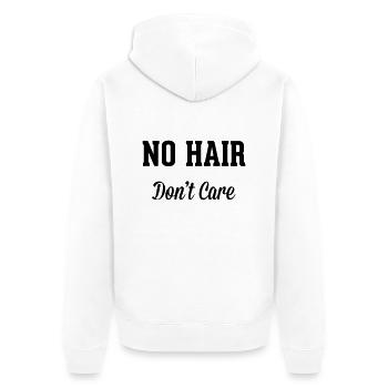 Hair - Unisex Premium Organic Zip Hoodie - white - Back - Thijin (182cm)