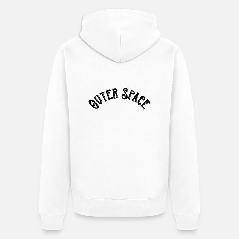 Outer Space - Veste à capuche bio Premium Unisexe - blanc