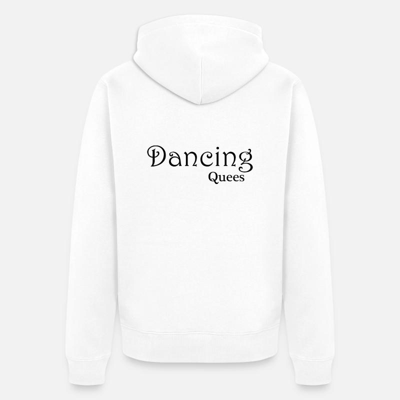 Danse Musique de danse - Veste à capuche bio Premium Unisexe - blanc