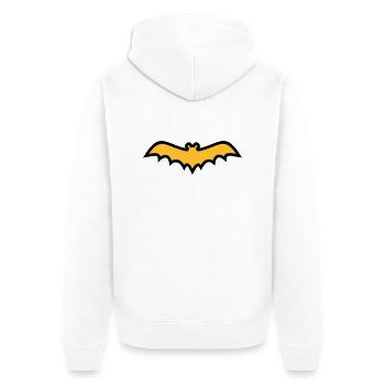 Chauve-souris - Veste à capuche bio Premium Unisexe - blanc - Dos - Thijin (182cm)