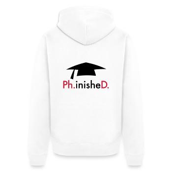Promotion - Veste à capuche bio Premium Unisexe - blanc - Dos - Thijin (182cm)