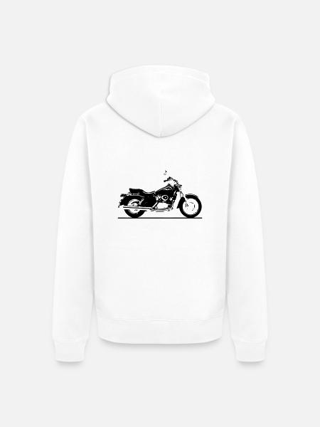 Chopper - Unisex Premium Bio Zip Hoodie - Weiß