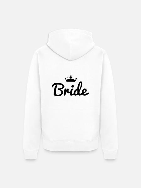 Bride Crown - Veste à capuche bio Premium Unisexe - blanc