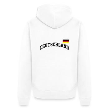 Germany flag - Germany Germany soccer soccer - Unisex Premium Organic Zip Hoodie - white - Back - Thijin (182cm)