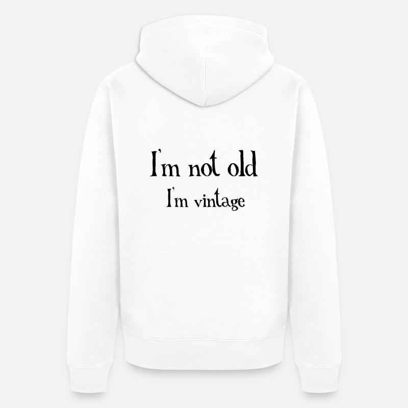 Not Old - Veste à capuche bio Premium Unisexe - blanc