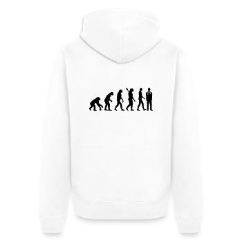 Male nurse - Unisex Premium Organic Zip Hoodie - white - Back - Thijin (182cm)