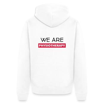Krankengymnast / Krankengymnastin / Physio / - Unisex Premium Bio Zip Hoodie - Weiß - Hinten - Thijin (182cm)