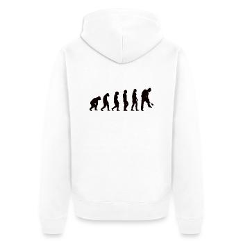 Mechaniker Handwerker Handwerk Schraubendreher - Unisex Premium Bio Zip Hoodie - Weiß - Hinten - Thijin (182cm)