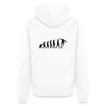 Skateboard Skaten Skater Skate-Fan Skateboarding - Unisex Premium Bio Zip Hoodie - Weiß - Hinten - Thijin (182cm)