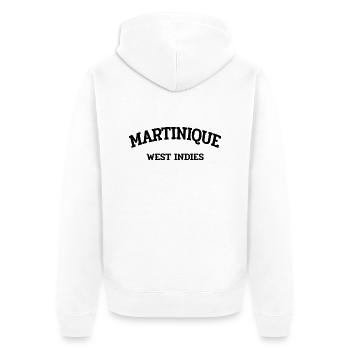 Martinique - Fort-de-France - Karibik West Indies - Unisex Premium Bio Zip Hoodie - Weiß - Hinten - Thijin (182cm)