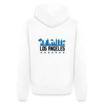 Los Angeles - Veste à capuche bio Premium Unisexe - blanc - Dos - Thijin (182cm)