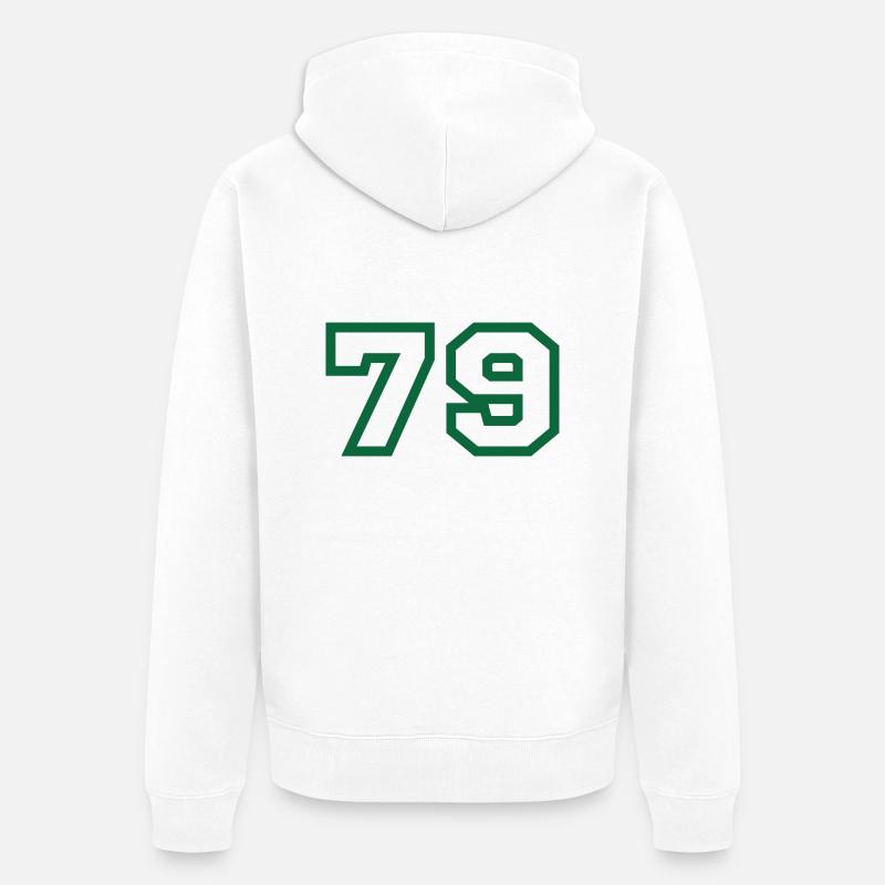 Numéro 79 sport - Veste à capuche bio Premium Unisexe - blanc