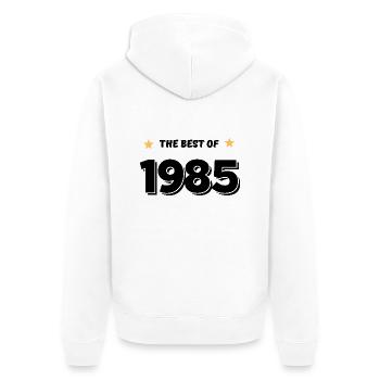 Best of 1985 - Veste à capuche bio Premium Unisexe - blanc - Dos - Thijin (182cm)