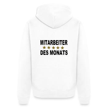 Employé du mois - Veste à capuche bio Premium Unisexe - blanc - Dos - Thijin (182cm)