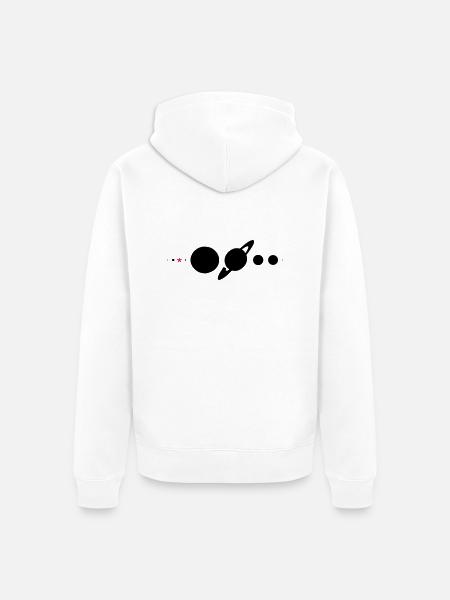 Sonnensystem* - Unisex Premium Bio Zip Hoodie - Weiß