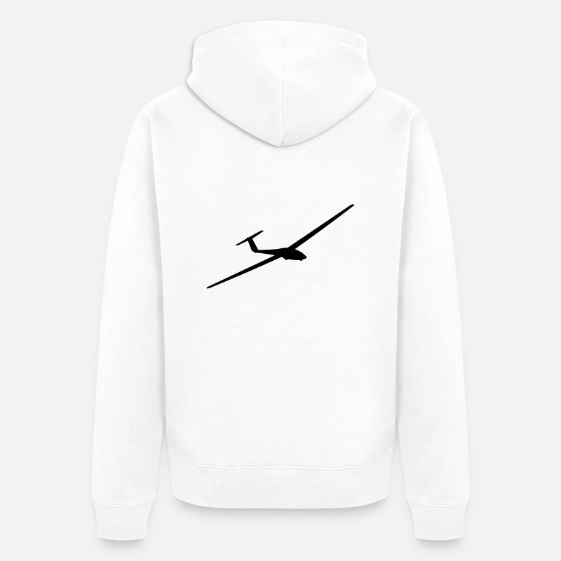 ASK 21 - Unisex Premium Bio Zip Hoodie - Weiß