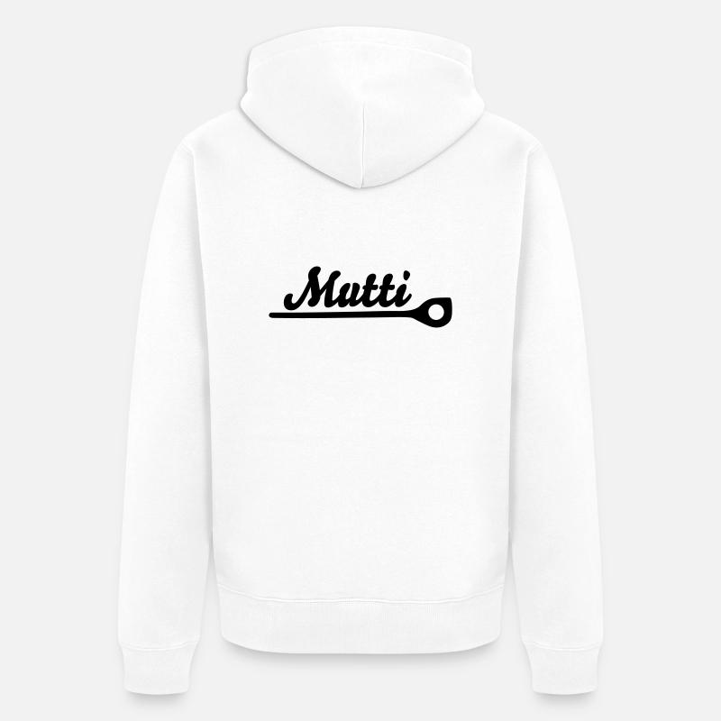 Cuisine de maman! - Veste à capuche bio Premium Unisexe - blanc