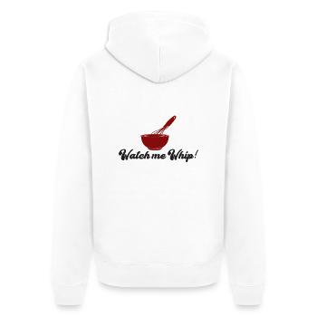 Cuisinier / Chef: Watch Me Fouet! - Veste à capuche bio Premium Unisexe - blanc - Dos - Thijin (182cm)