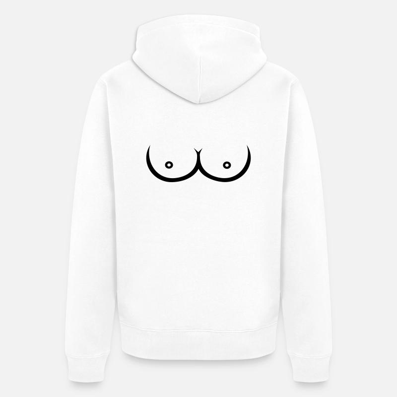 Buste - Veste à capuche bio Premium Unisexe - blanc