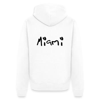 miami - Veste à capuche bio Premium Unisexe - blanc - Dos - Thijin (182cm)