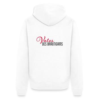 Père du marié - Veste à capuche bio Premium Unisexe - blanc - Dos - Thijin (182cm)