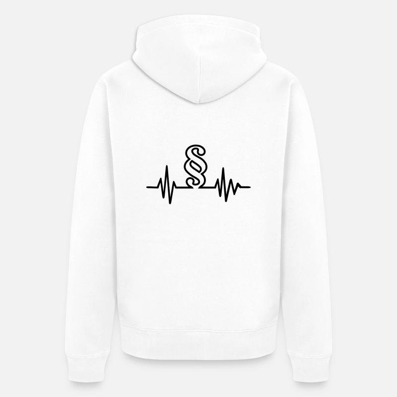 Avocat - Veste à capuche bio Premium Unisexe - blanc