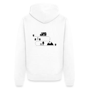Campeur - Veste à capuche bio Premium Unisexe - blanc - Dos - Thijin (182cm)
