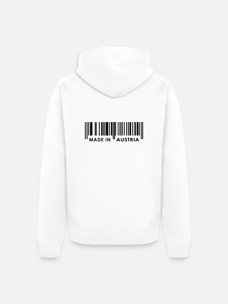 Made in Austria / Austria - Unisex Premium Organic Zip Hoodie - white