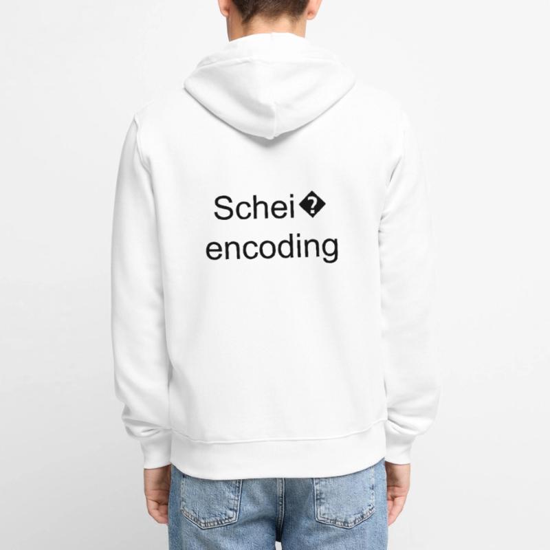 Schei� encoding Unisex Premium Bio Zip Hoodie