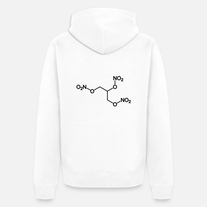 dynamite (nitroglycerin) - Unisex Premium Bio Zip Hoodie - Weiß