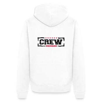 Crew Member Design - Veste à capuche bio Premium Unisexe - blanc - Dos - Thijin (182cm)