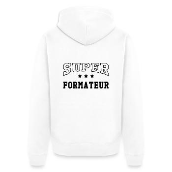 Formateur / Formatrice / Formation / Education - Veste à capuche bio Premium Unisexe - blanc - Dos - Thijin (182cm)