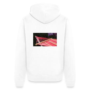 Hamac - Veste à capuche bio Premium Unisexe - blanc - Dos - Thijin (182cm)