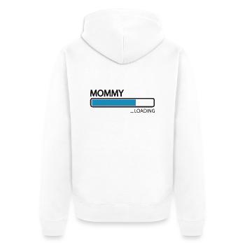 Schwangerschaft Babyparty Babyshower Boy Girl - Unisex Premium Bio Zip Hoodie - Weiß - Hinten - Thijin (182cm)